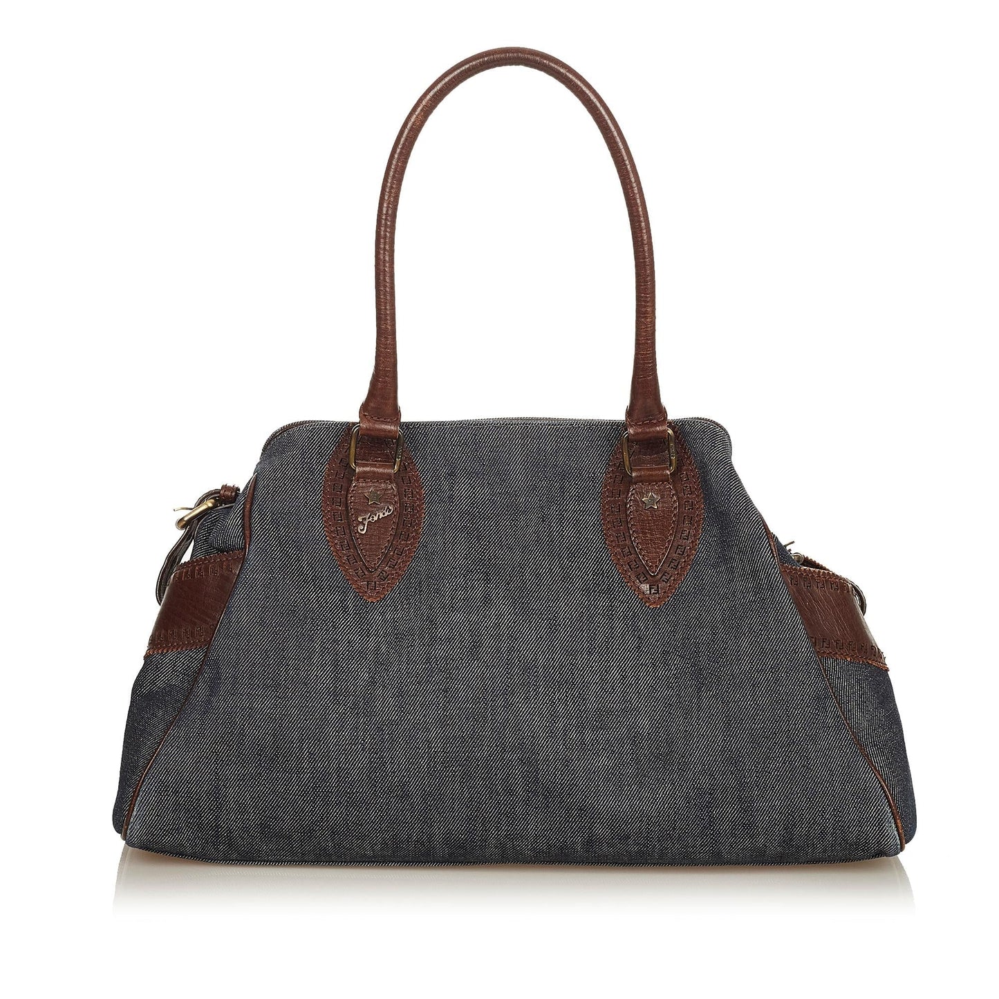 Fendi Etniko Denim Shoulder Bag (26424)