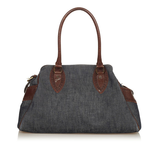 Fendi Etniko Denim Shoulder Bag (26424)