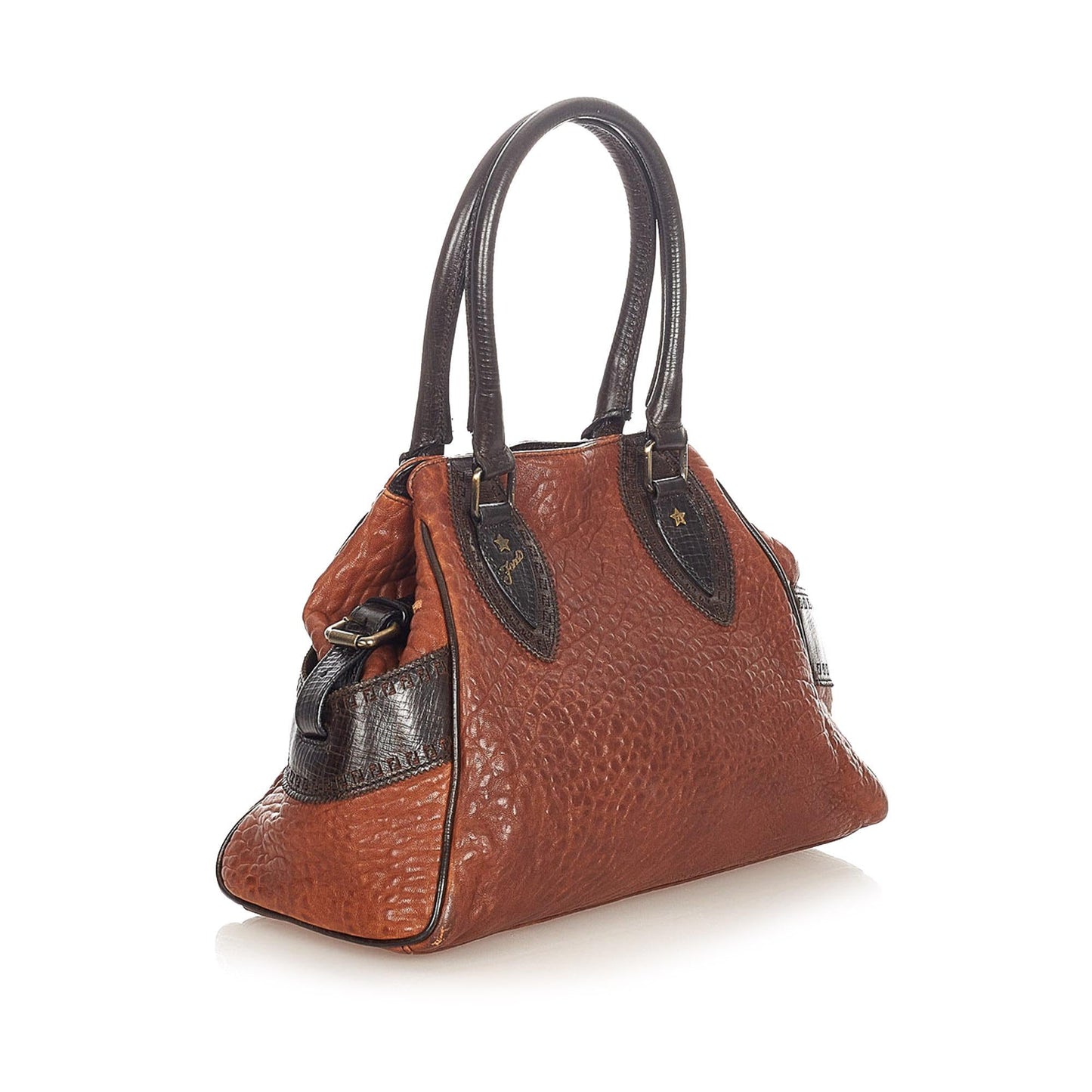 Fendi Etniko Leather Handbag (22132)