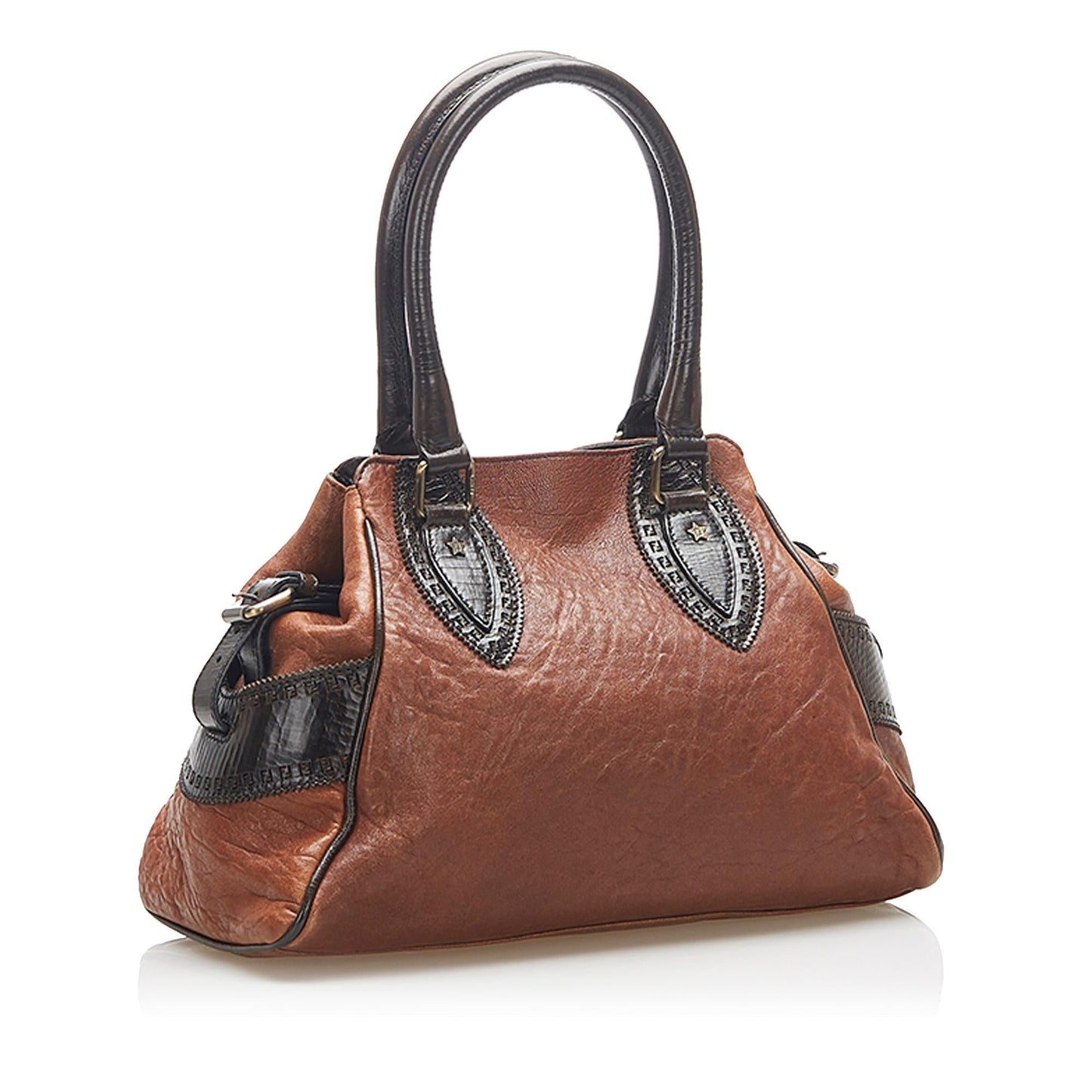 Fendi Etniko Leather Handbag (22353)