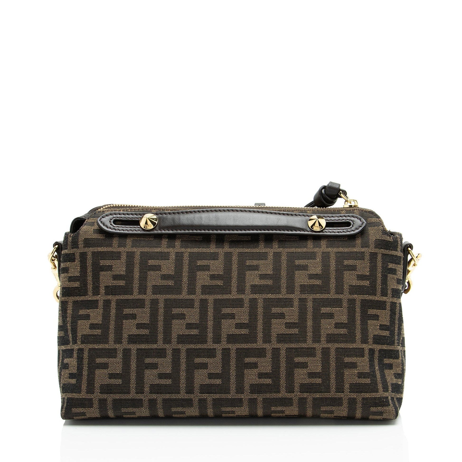 Fendi Zucchino Suede Large Flat Pouch