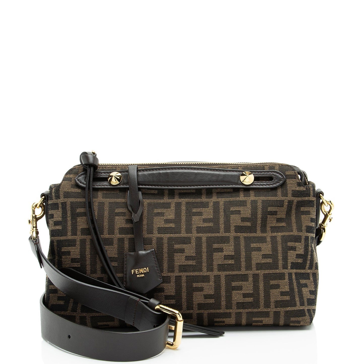 Fendi FF Canvas By The Way Soft Medium Boston Bag