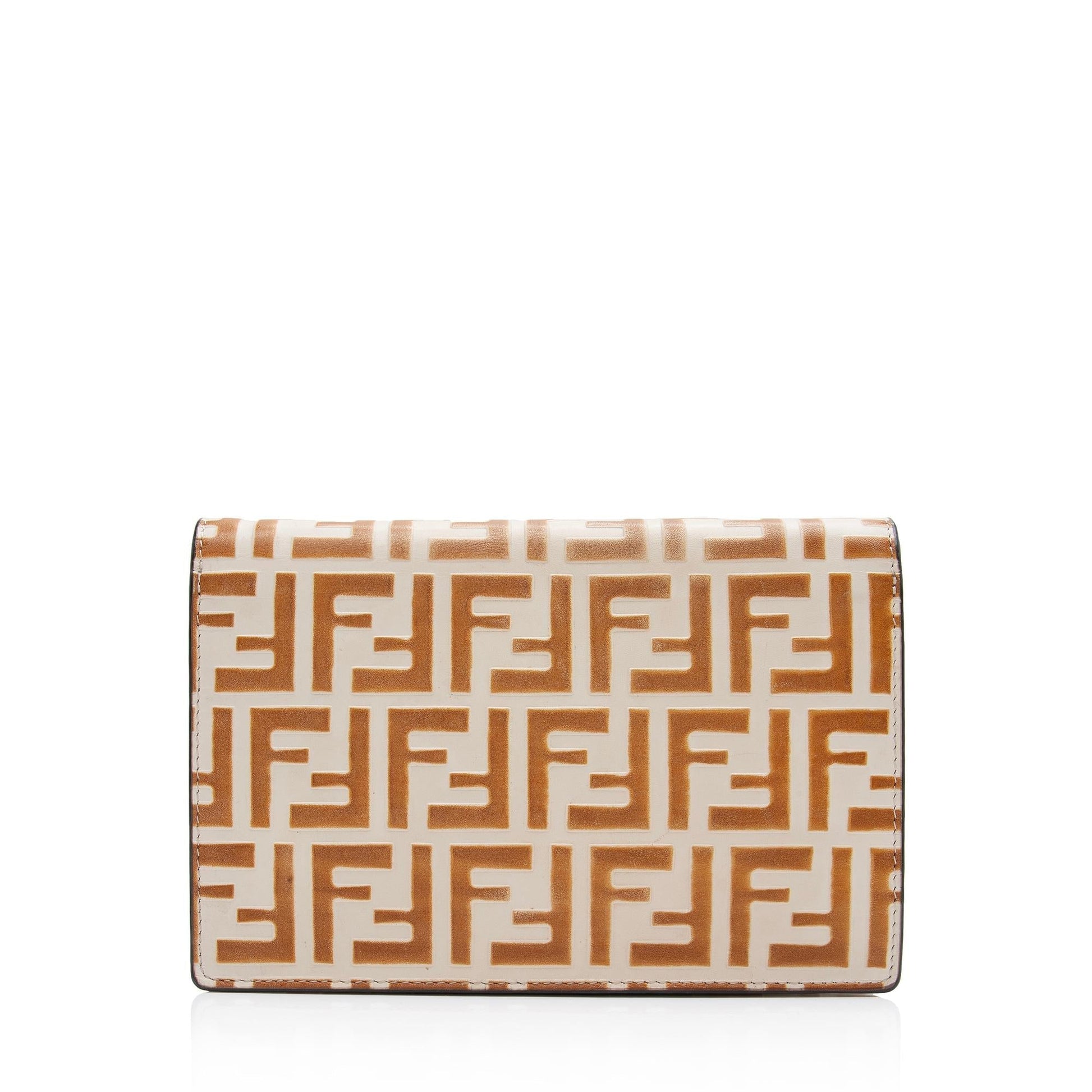 Fendi FF Embossed Wallet On Chain
