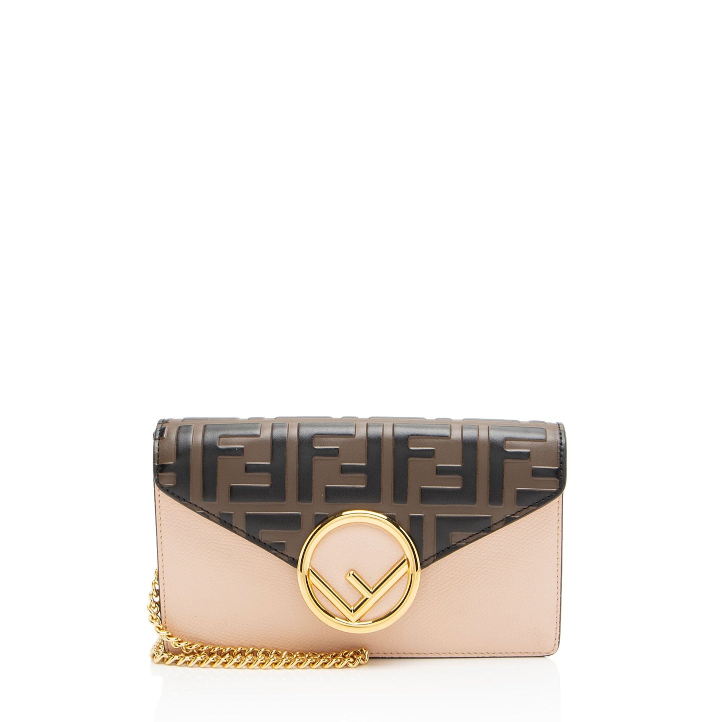 Fendi FF Embossed Calfskin FF Crossbody