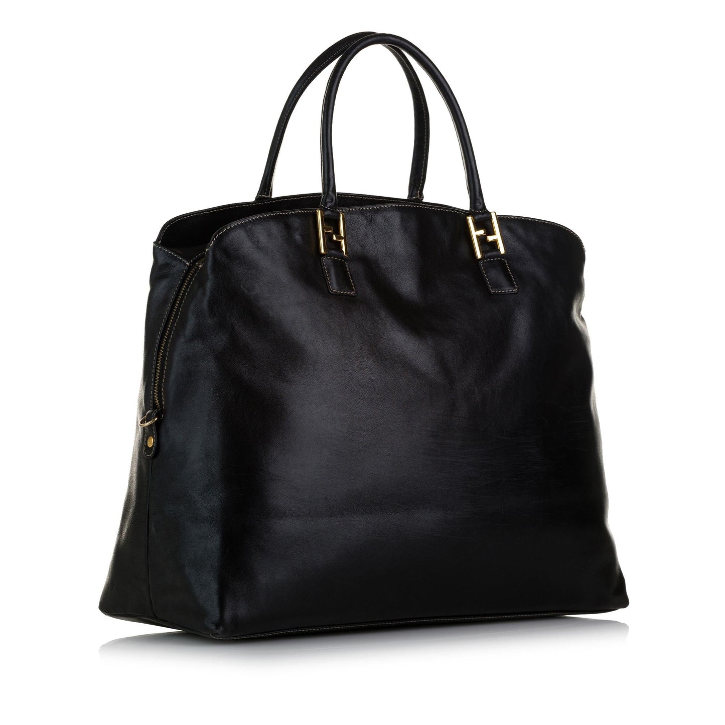 Fendi FF Leather Tote (37490)