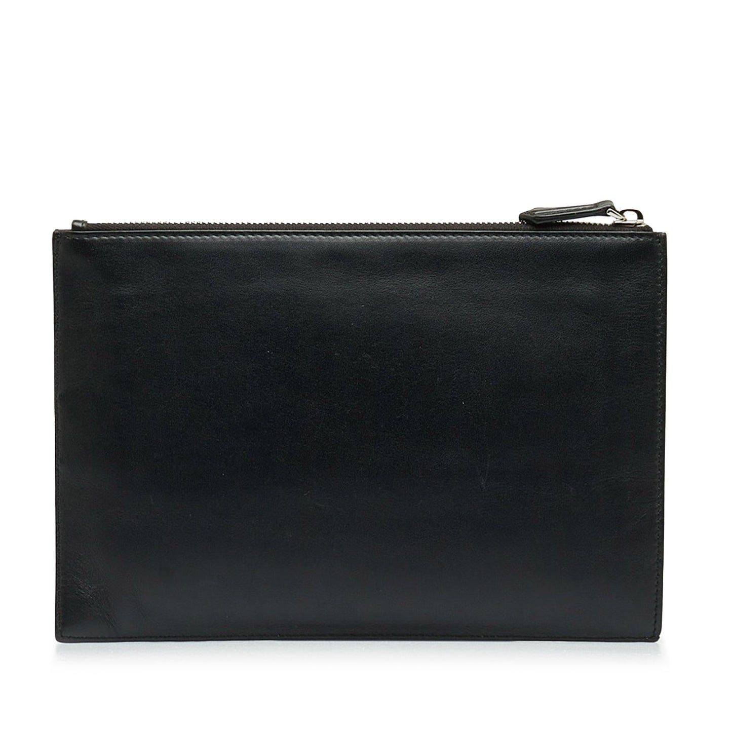 Fendi FF Leather Zip Clutch (Pnk2mm)