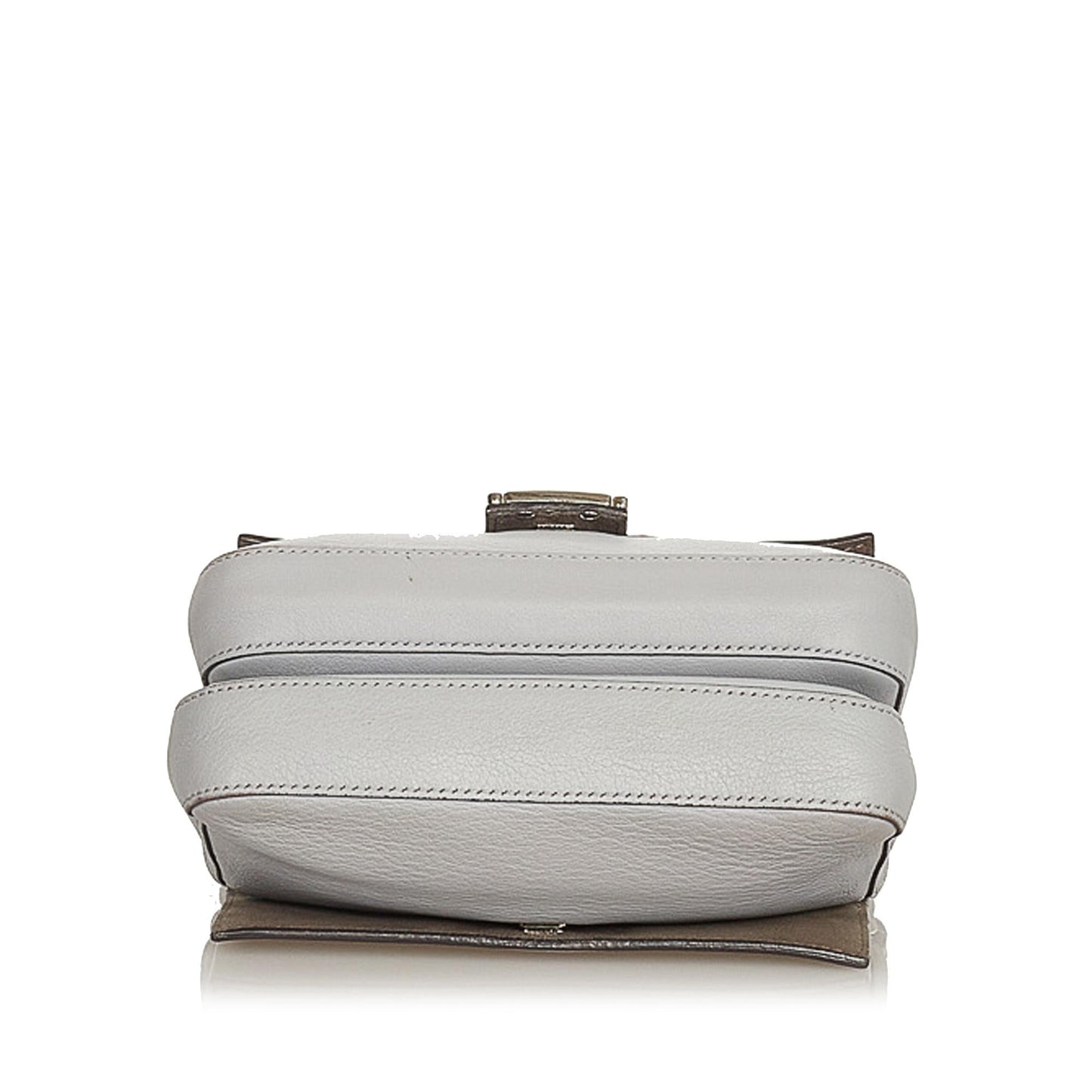 Fendi FF Lock Leather Satchel (26242)