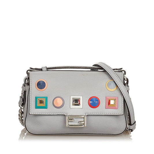 Fendi FF Lock Leather Satchel (26242)