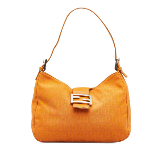 Fendi FF Lock Zucchino Shoulder Bag (TGp0Gh)