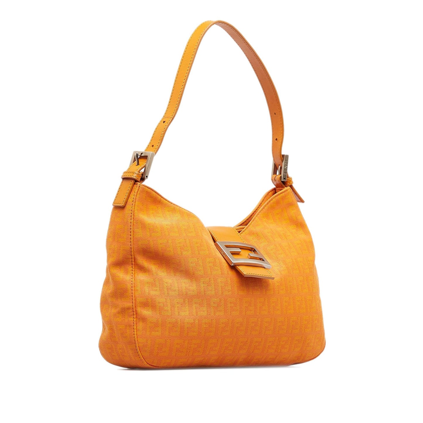 Fendi FF Lock Zucchino Shoulder Bag (TGp0Gh)