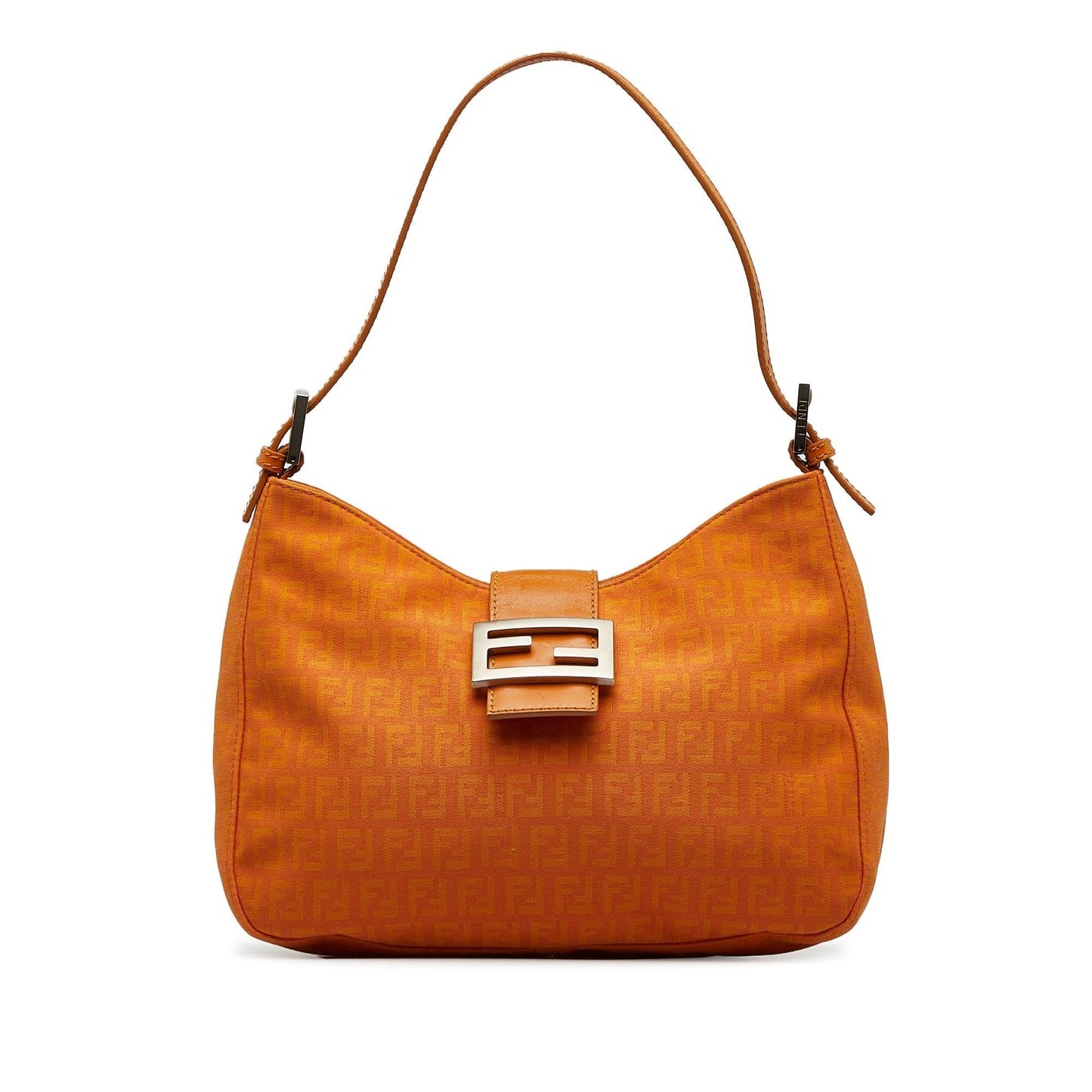 Fendi FF Lock Zucchino Shoulder Bag (3Xnkeo)