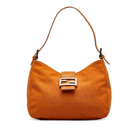 Fendi FF Lock Zucchino Shoulder Bag (3Xnkeo)