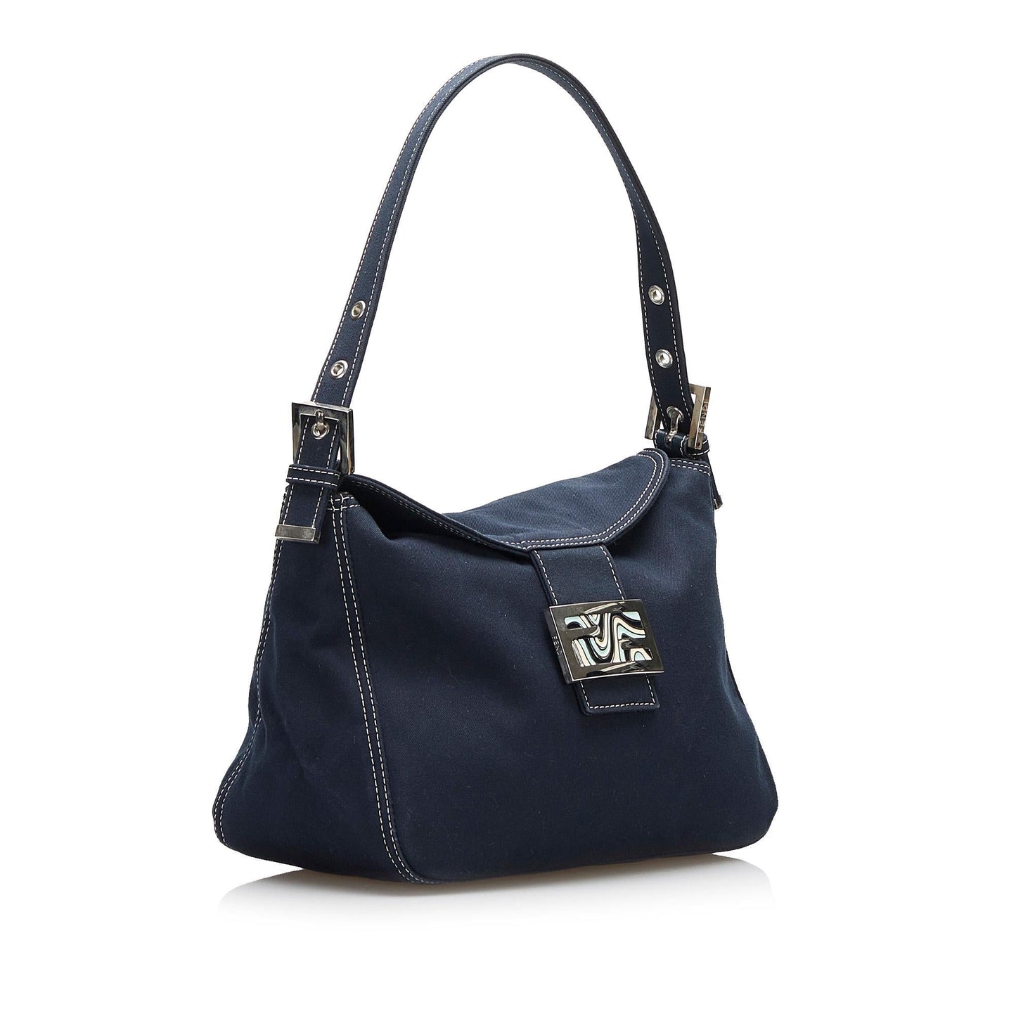 Fendi FF Marble Logo Shoulder Bag
