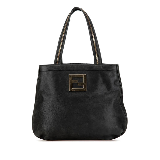 Fendi FF Nubuck Chains Tote (VW1jCB)