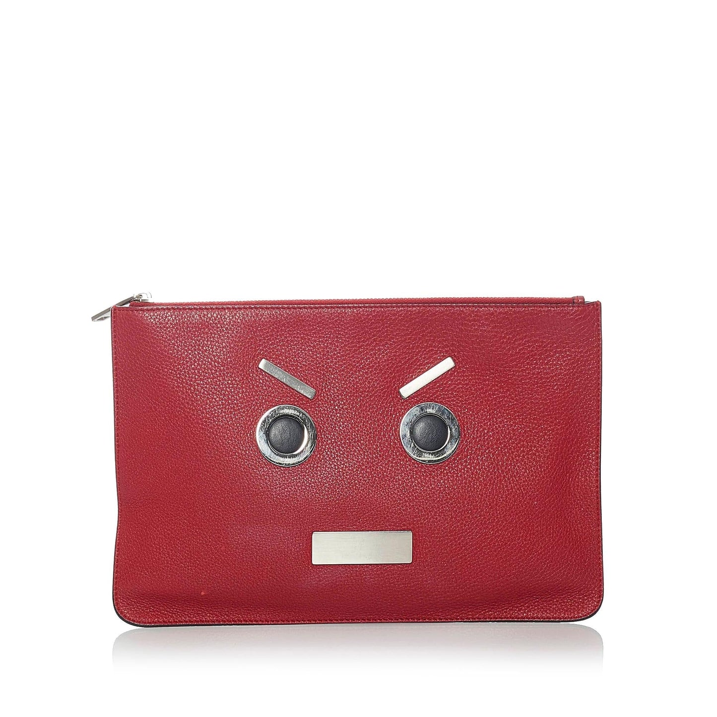 Fendi Face Leather Clutch Bag (31207)