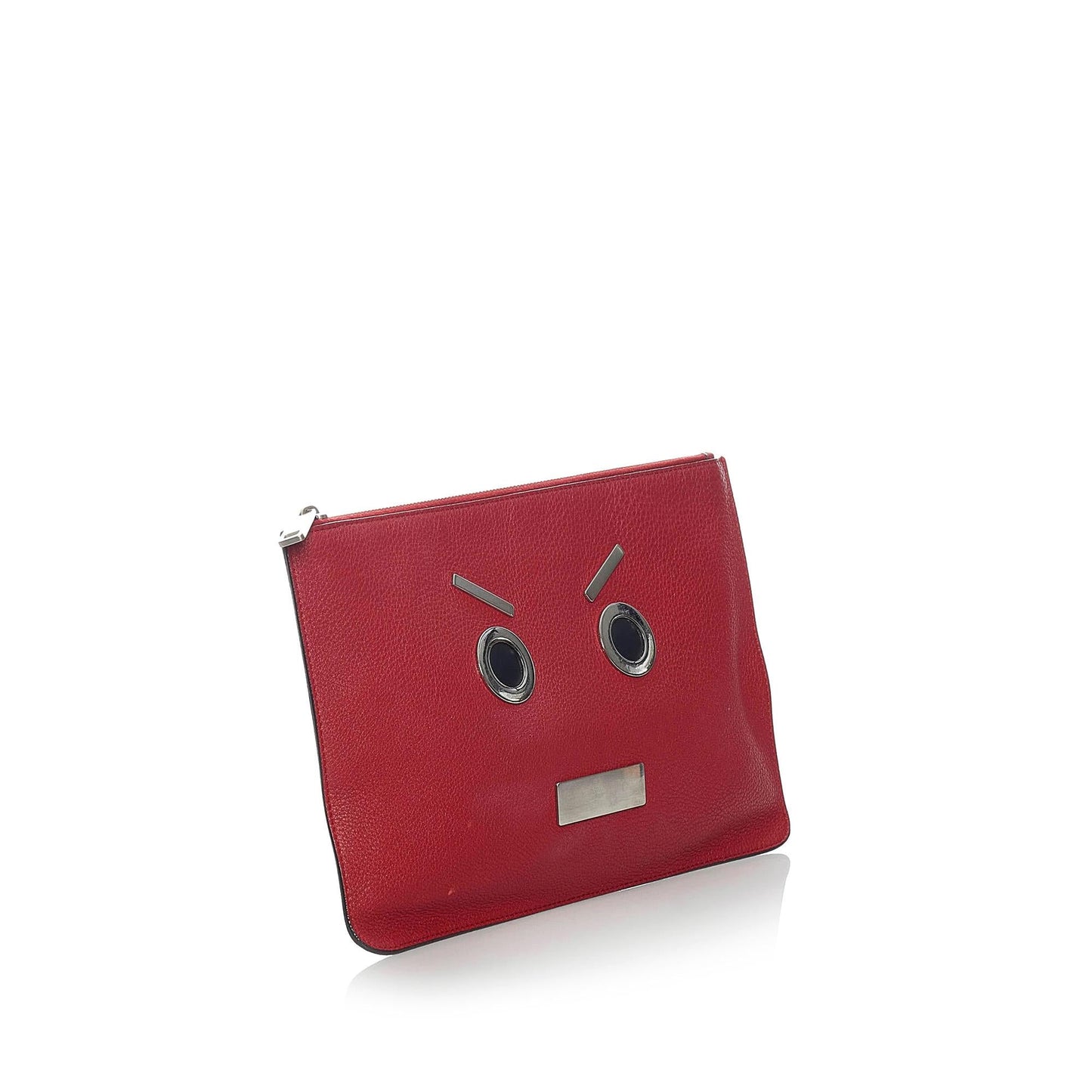 Fendi Face Leather Clutch Bag (31207)