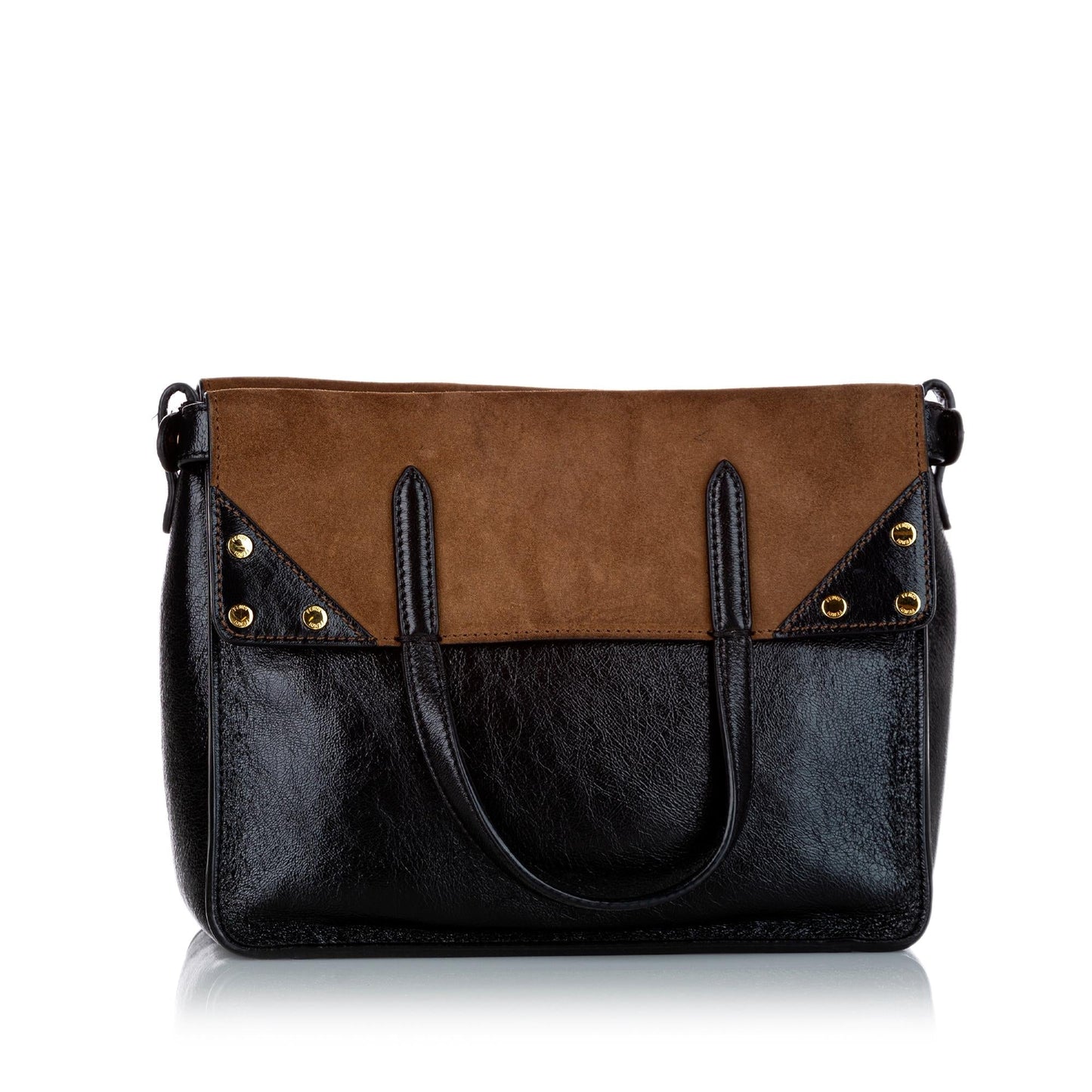 Fendi Fendi Flip Leather Satchel (24693)