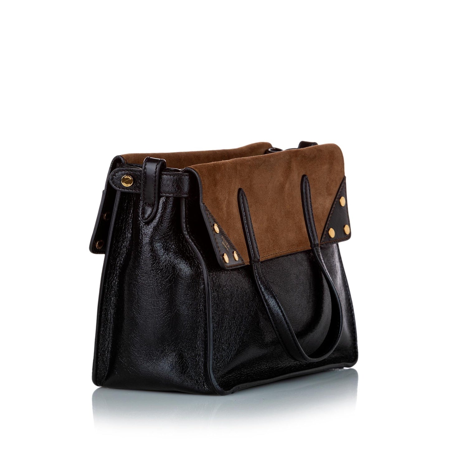 Fendi Fendi Flip Leather Satchel (24693)