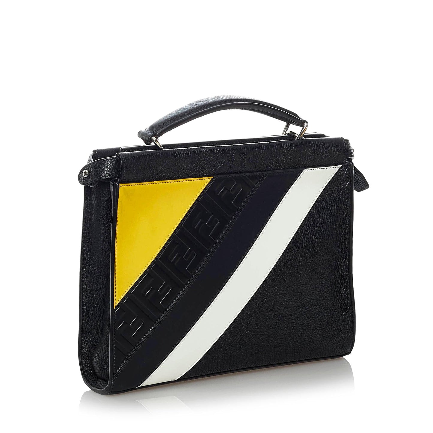 Fendi Fendi Mania Peekaboo Leather Satchel (29584)