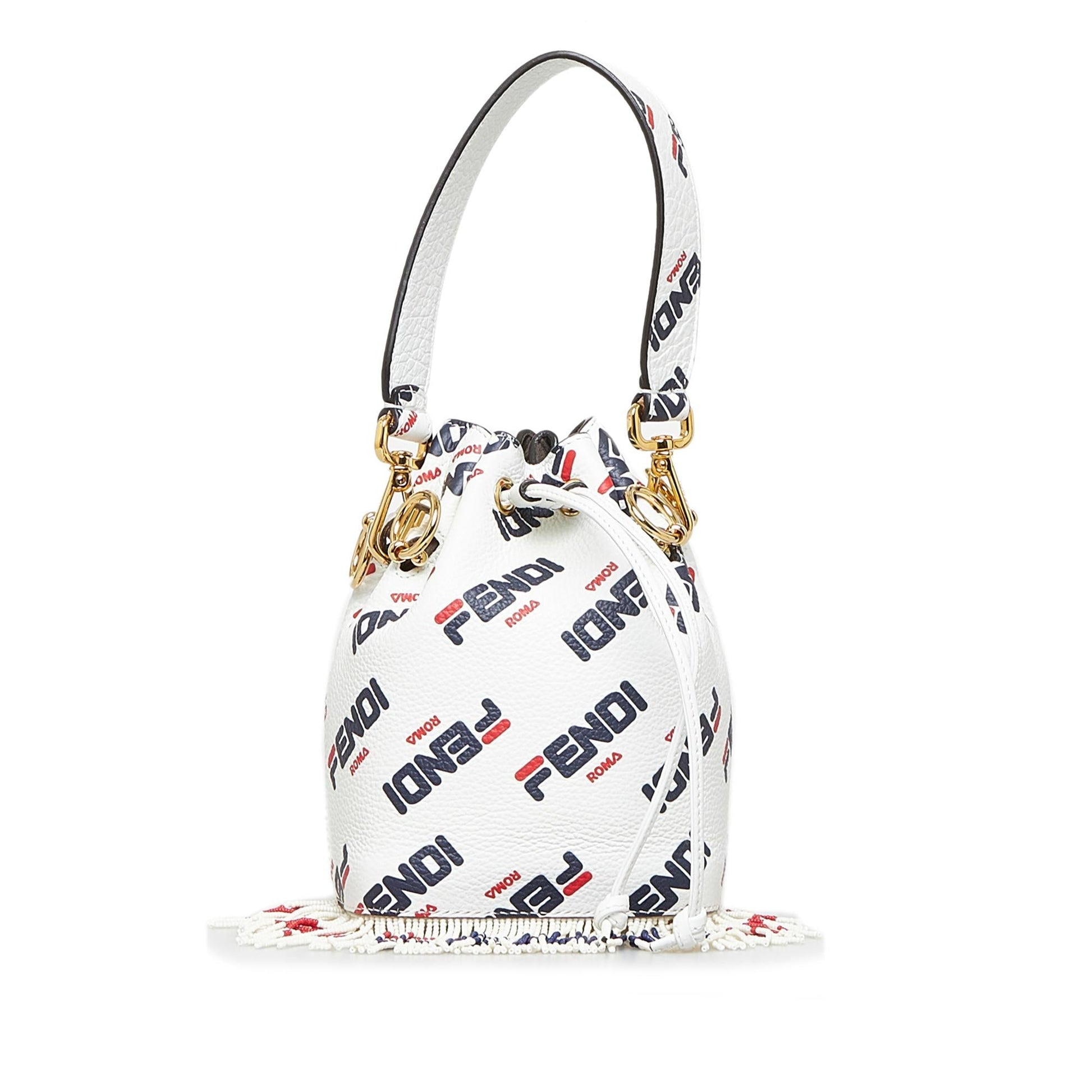 Fendi X Fila Mania Mini Mon Tresor Bucket Bag (SHG-h1pUBX)