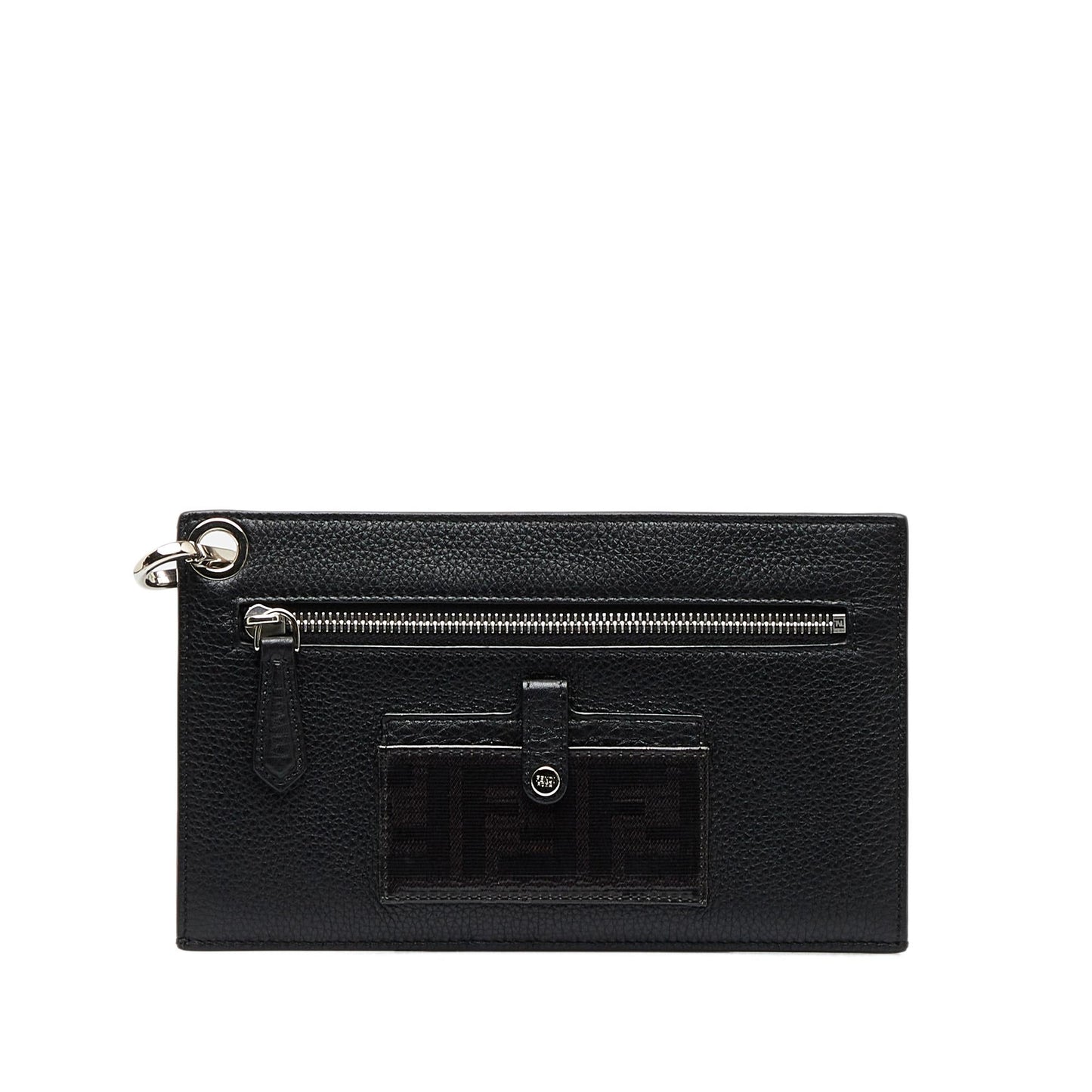 Fendi Flat Pouch Leather Crossbody (ezFVMK)