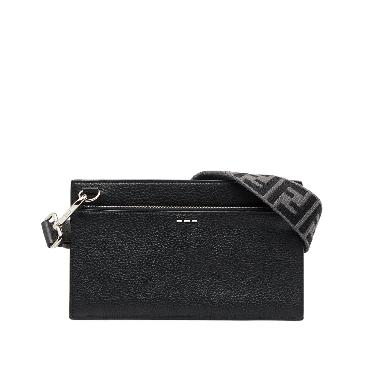 Fendi Flat Pouch Leather Crossbody (ezFVMK)