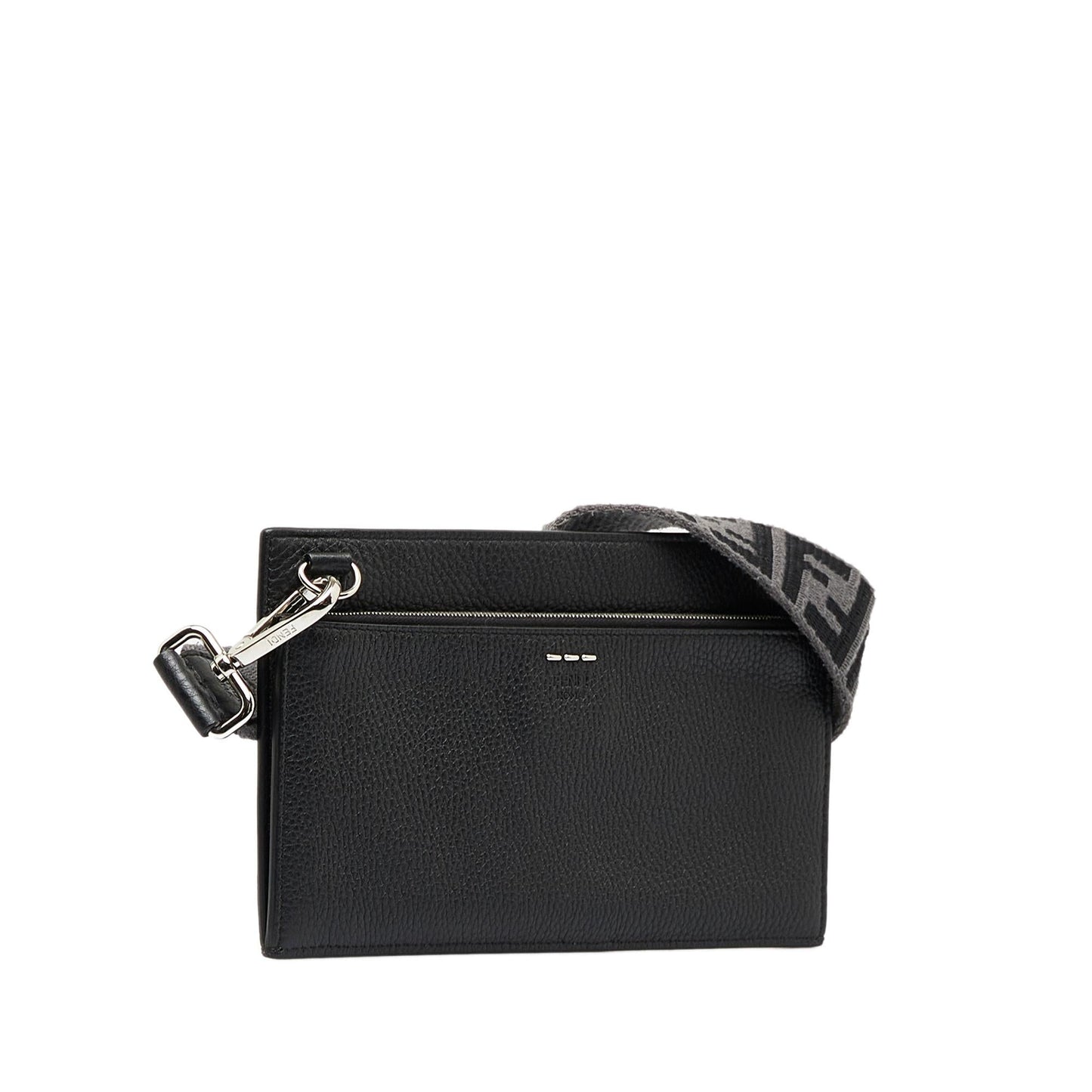 Fendi Flat Pouch Leather Crossbody (ezFVMK)