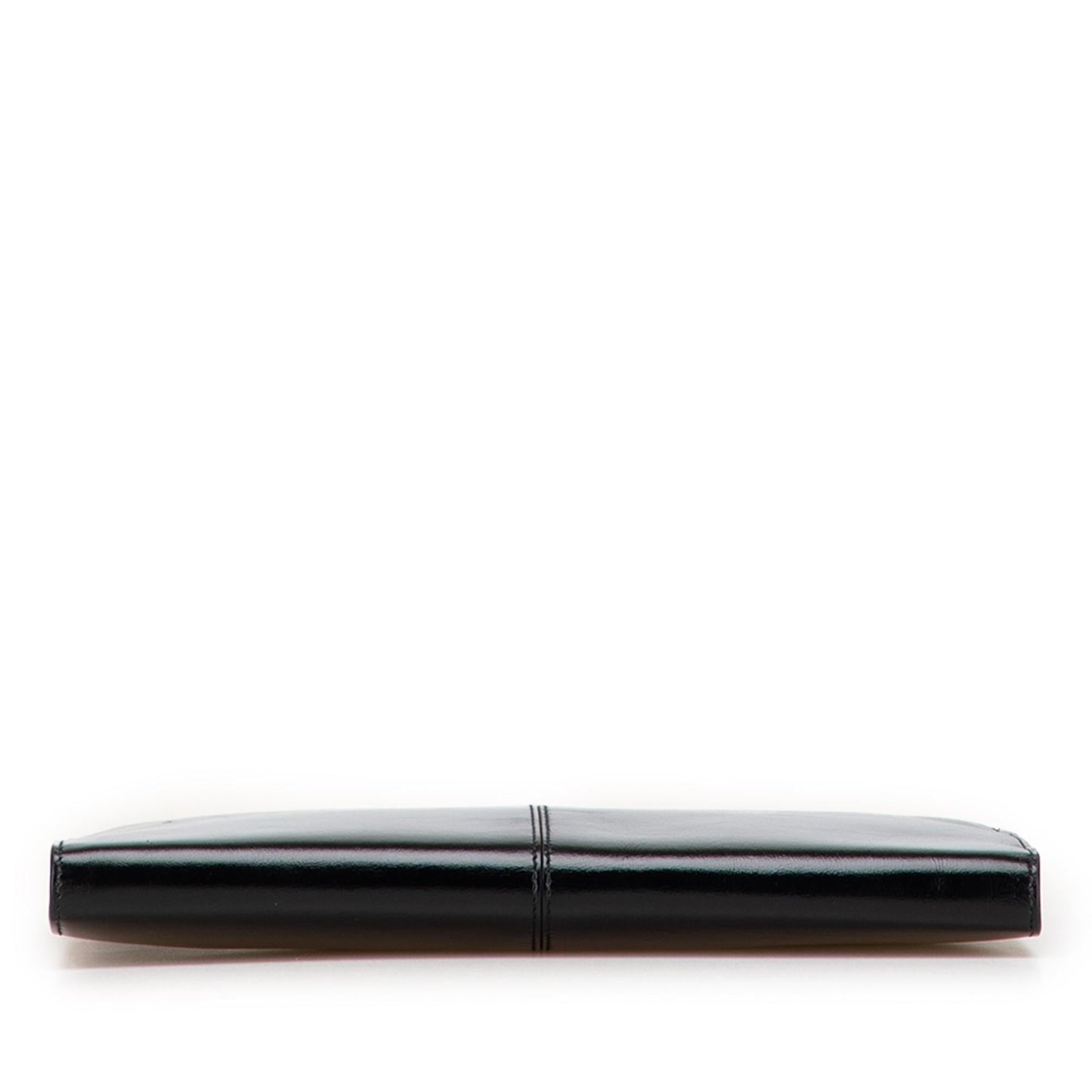 Fendi Glazed Calfskin Slim Peekaboo Turn Lock Clutch