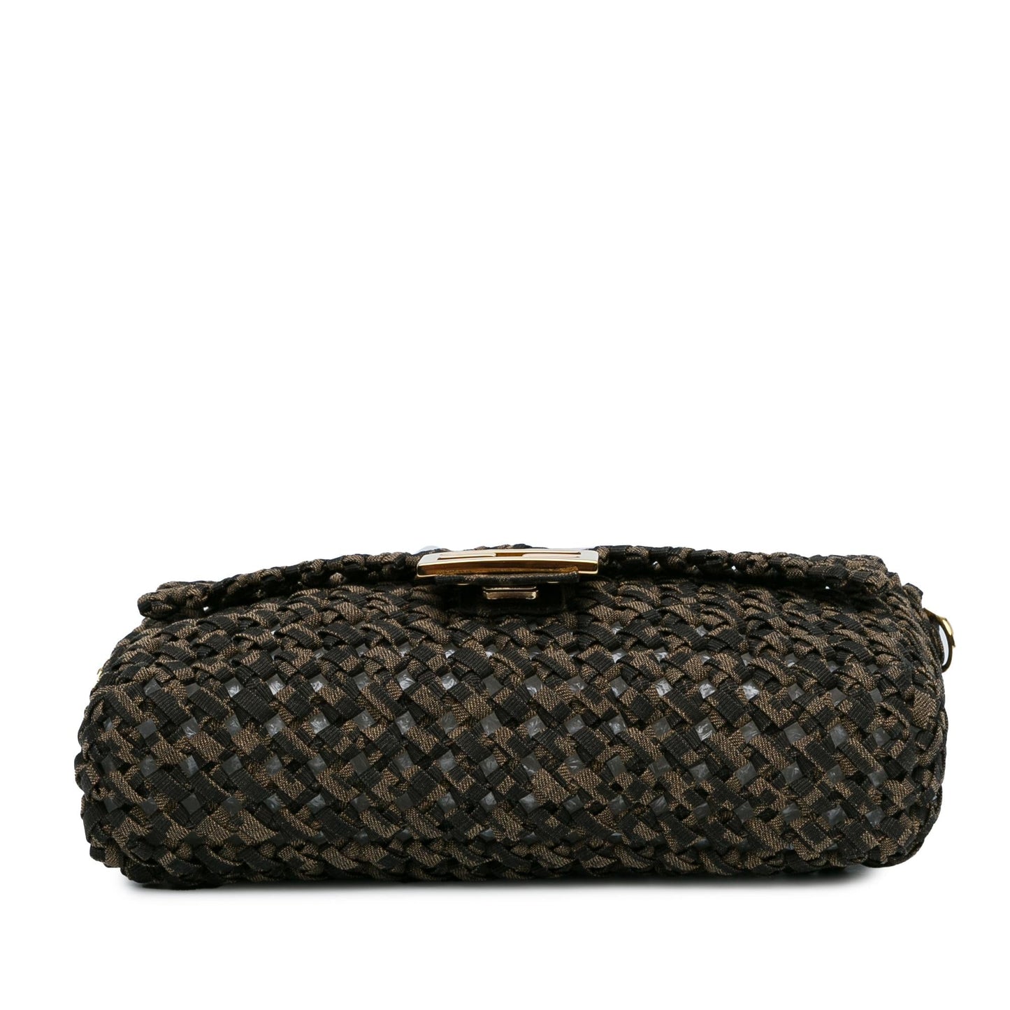 Fendi Interlaced Canvas Zucca Baguette Satchel (cgXLR3)