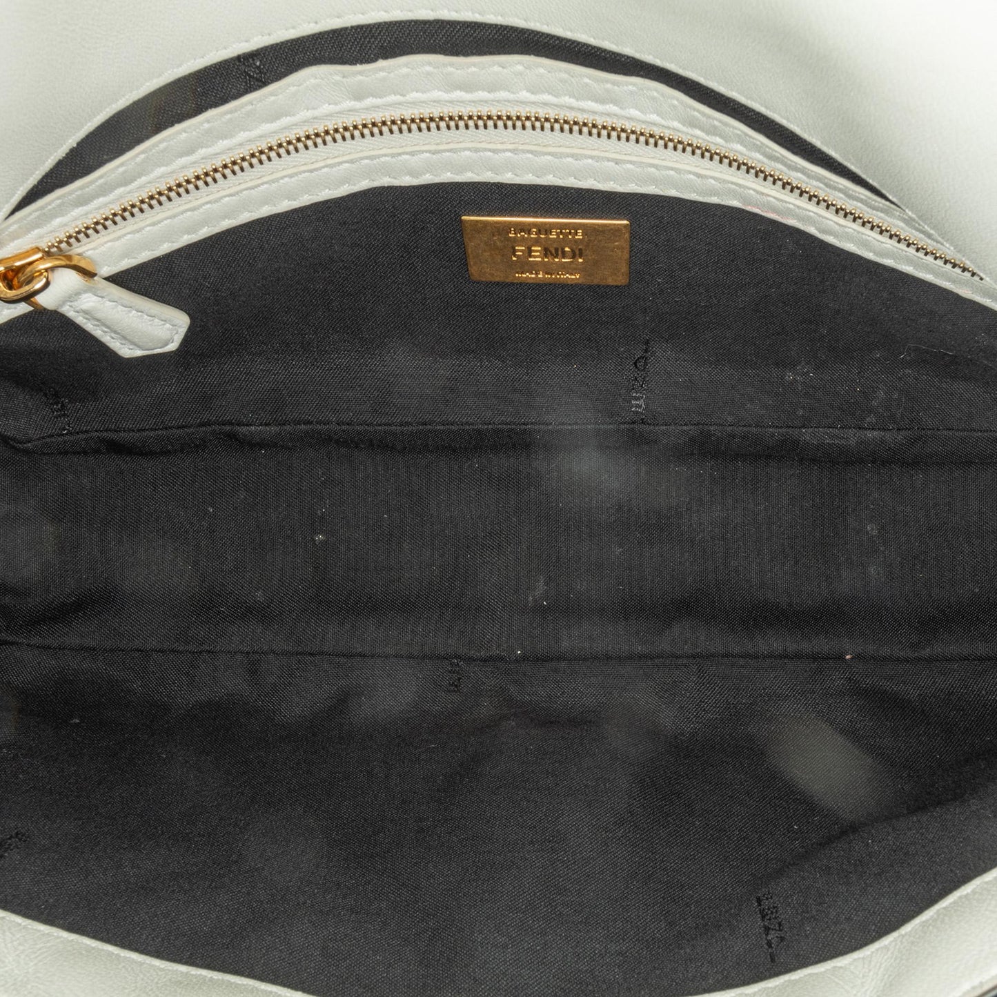 Fendi Joshua Vides California Sky Medium Embossed Baguette Satchel (RIAO8l)