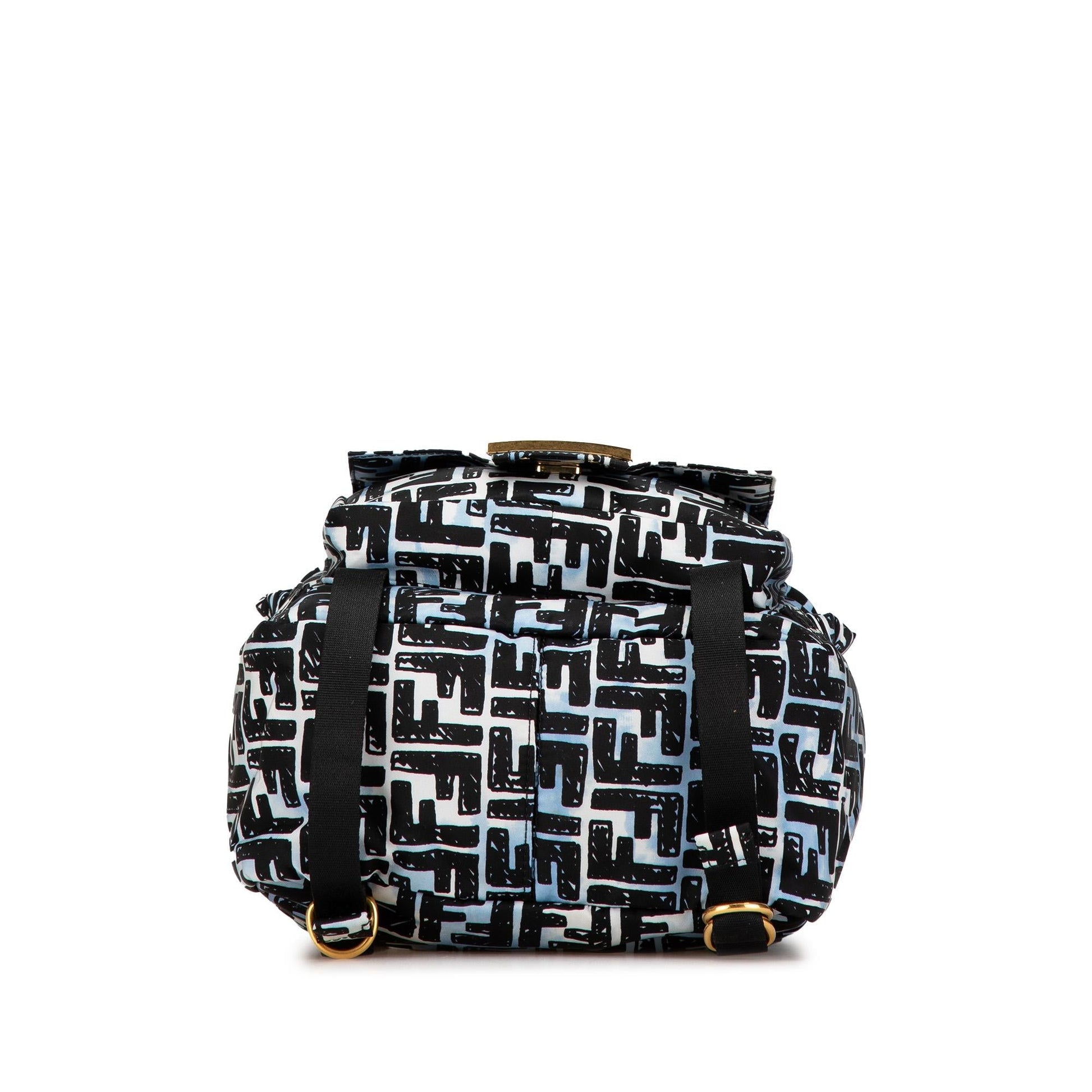 Fendi Zucca Canvas Shoulder Bag