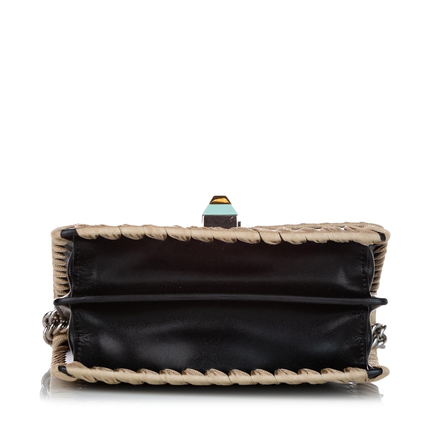 Fendi Kan I Lace Up Leather Crossbody Bag (27940)