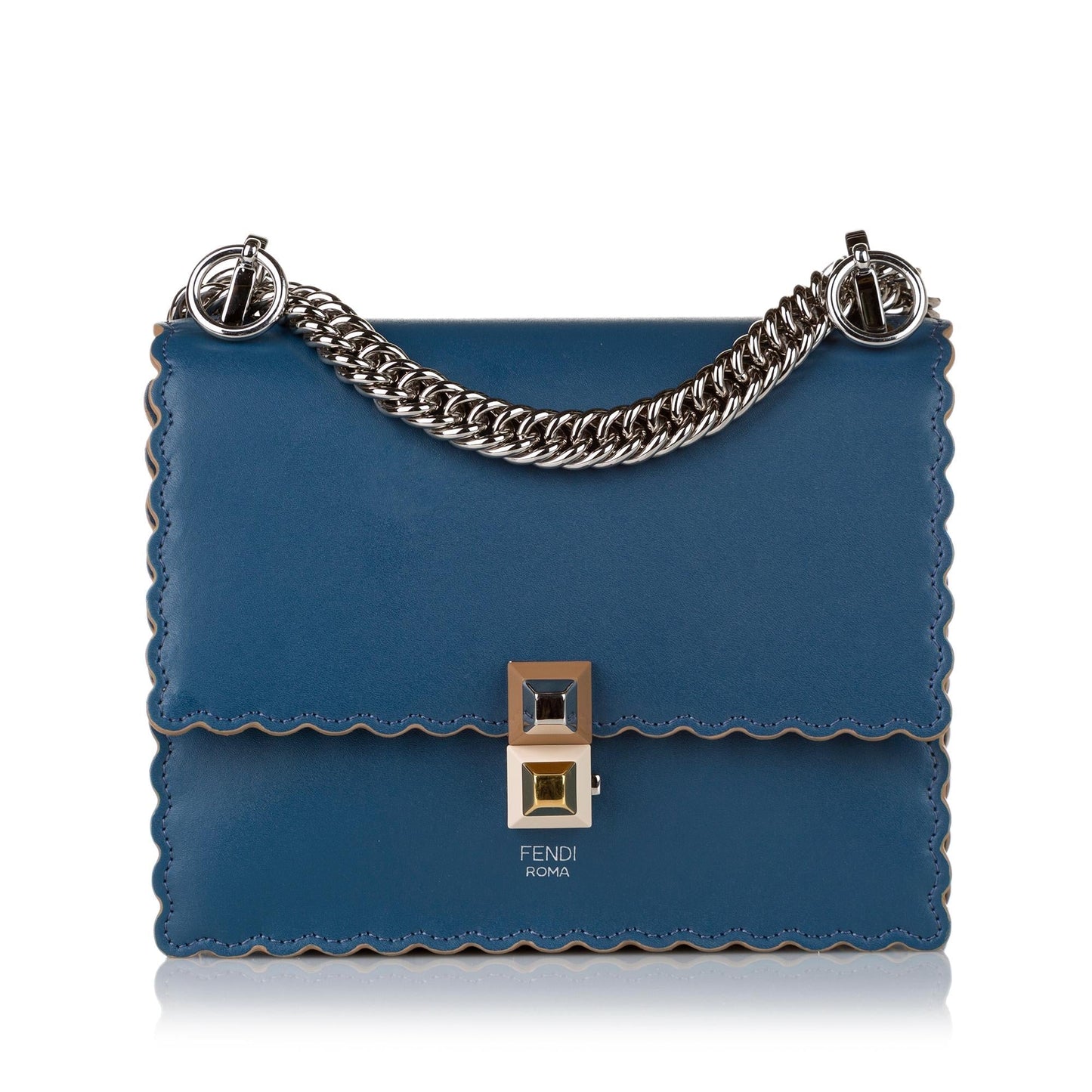 Fendi Kan I Leather Crossbody Bag (31451)