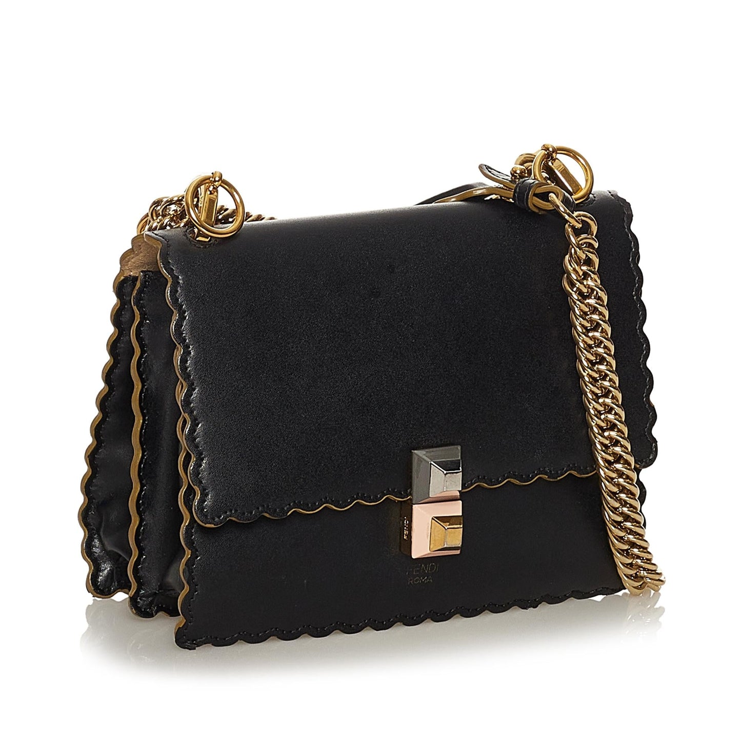 Fendi Kan I Leather Crossbody Bag (iQHi8R)