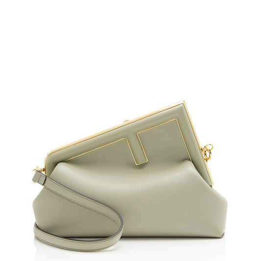 Fendi Lambskin Fendi First Medium Shoulder Bag