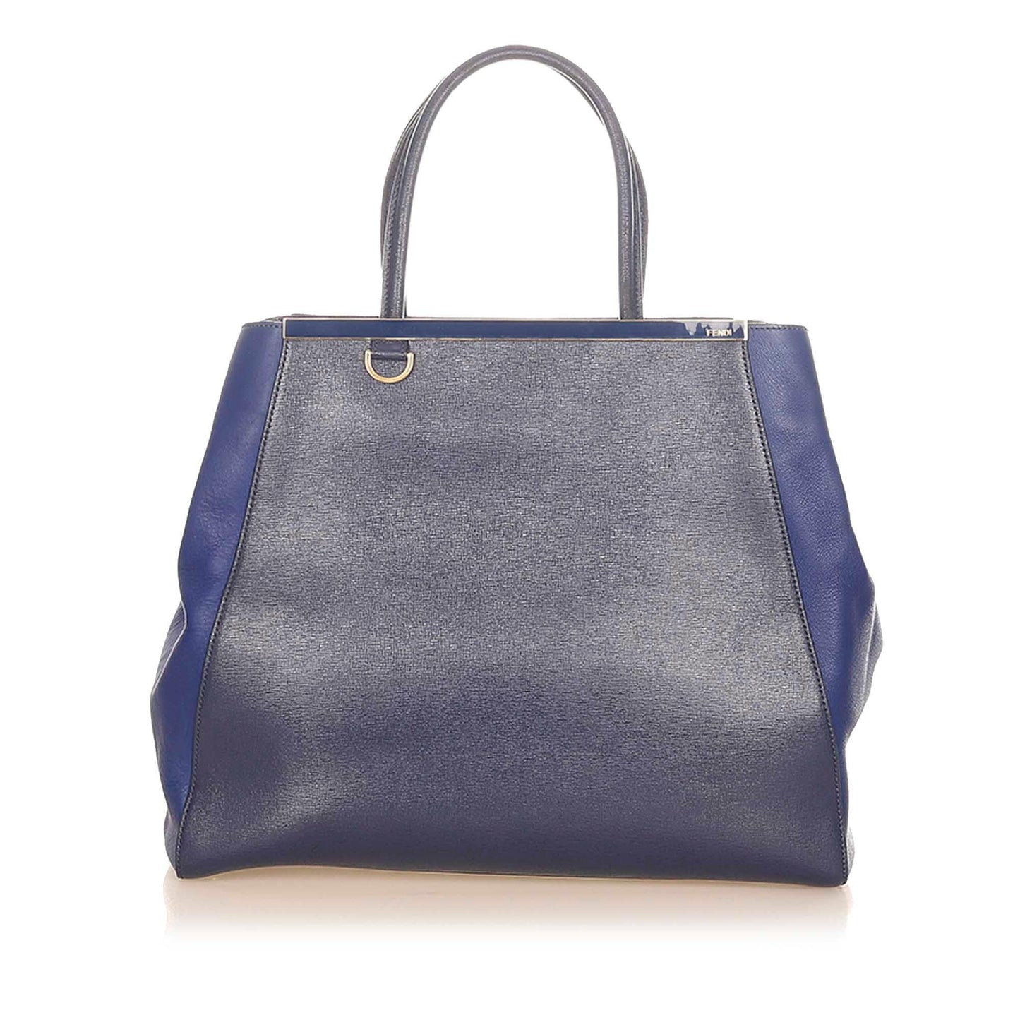 Fendi Large 2Jours Leather Tote Bag (37352)