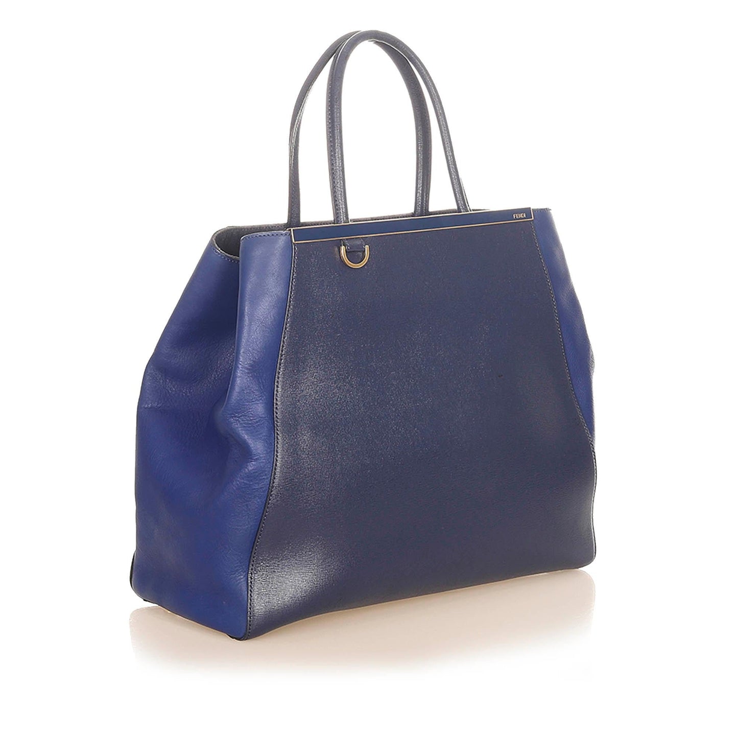 Fendi Large 2Jours Leather Tote Bag (37352)
