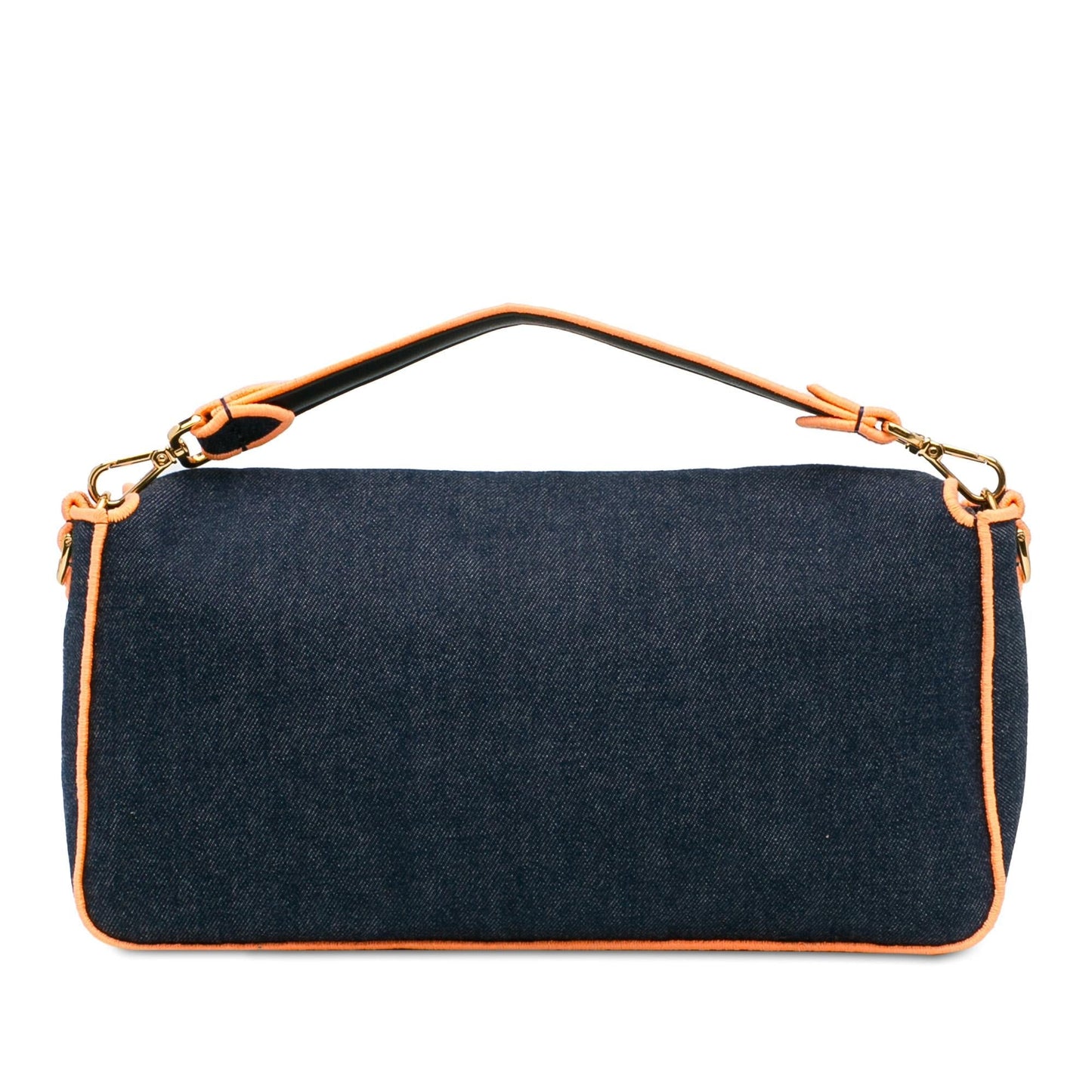 Fendi Large Denim Baguette Satchel (Fm5Rer)