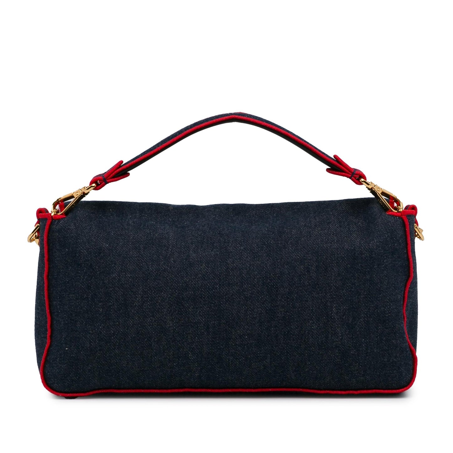 Fendi Large Denim Baguette Satchel (oOuzqA)