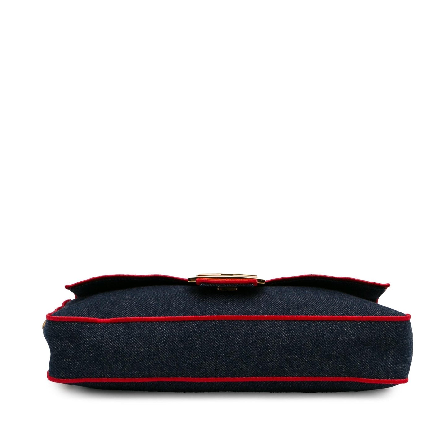 Fendi Large Denim Baguette Satchel (oOuzqA)