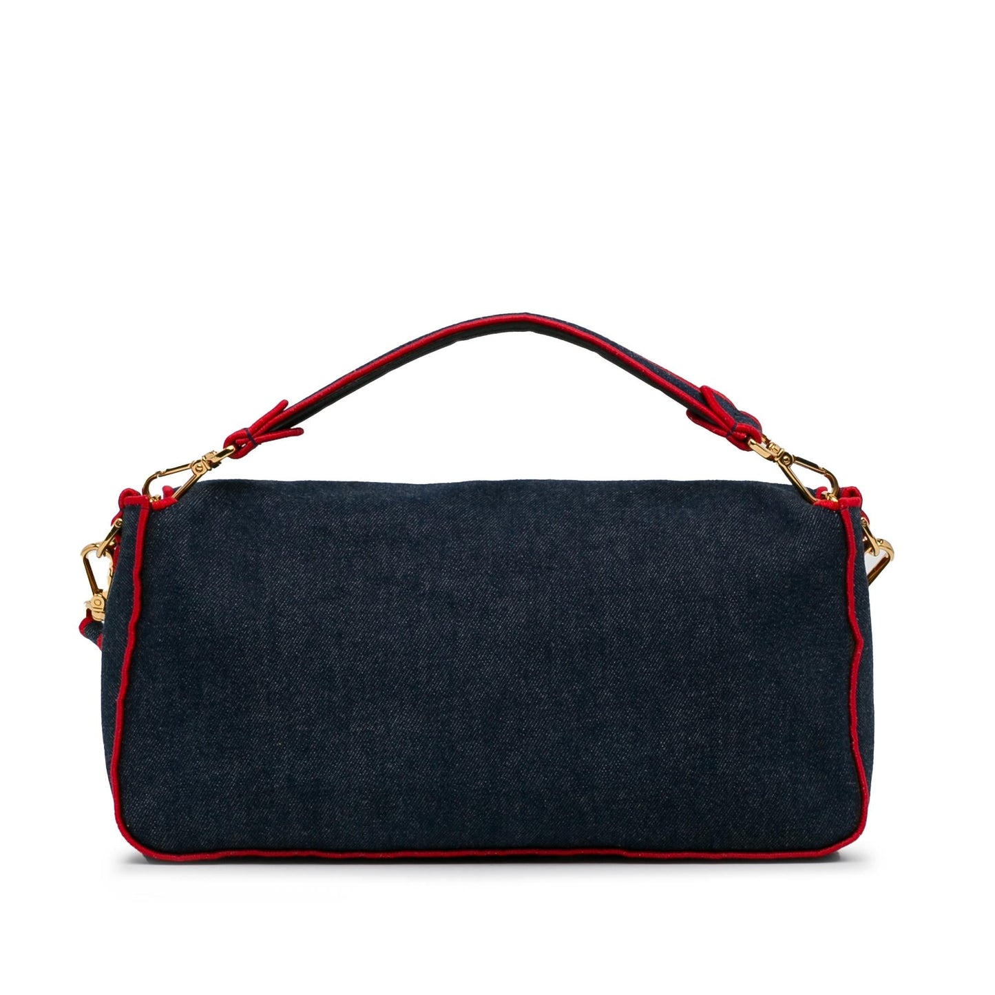Fendi Large Denim Baguette Satchel (0IShmW)