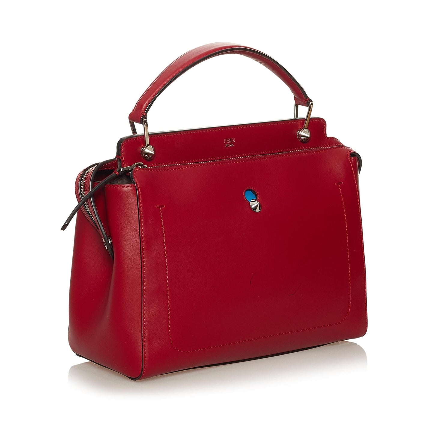 Fendi Large DotCom Leather Satchel (eJmOzi)