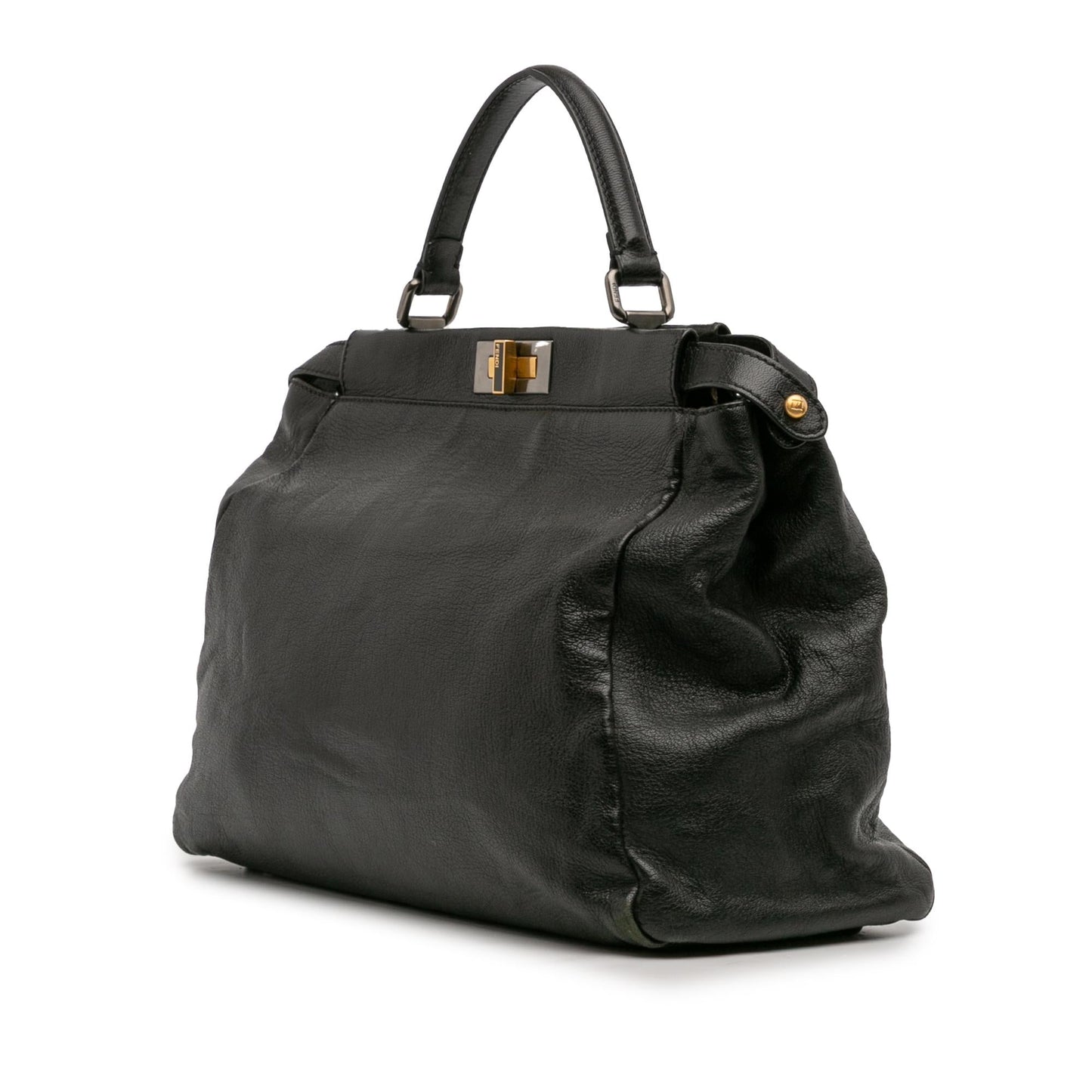 Fendi Large Multicolor Leather Whipstitch Baguette Crossbody