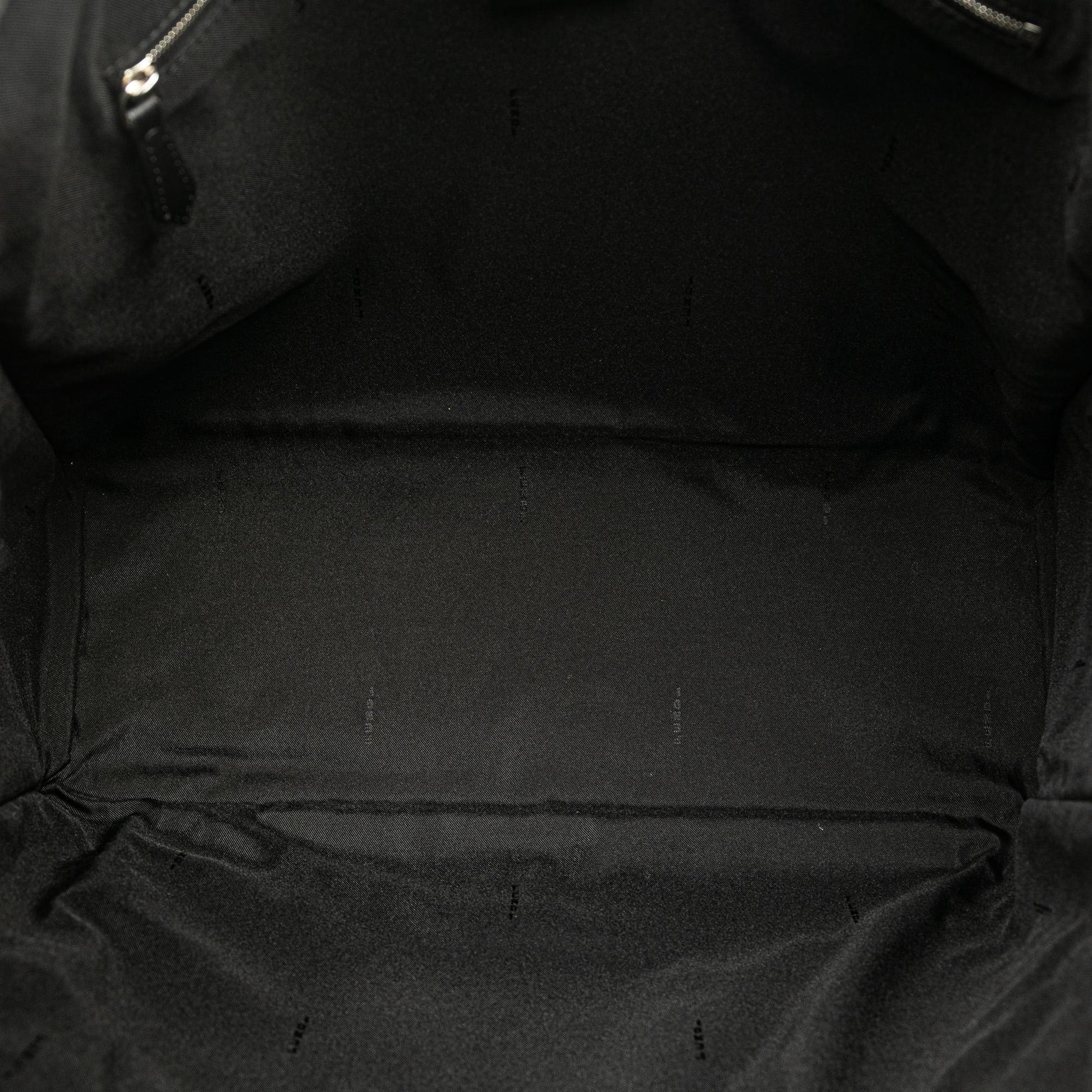 Fendi Medium Zucca Canvas Fluo Trim Baguette Satchel