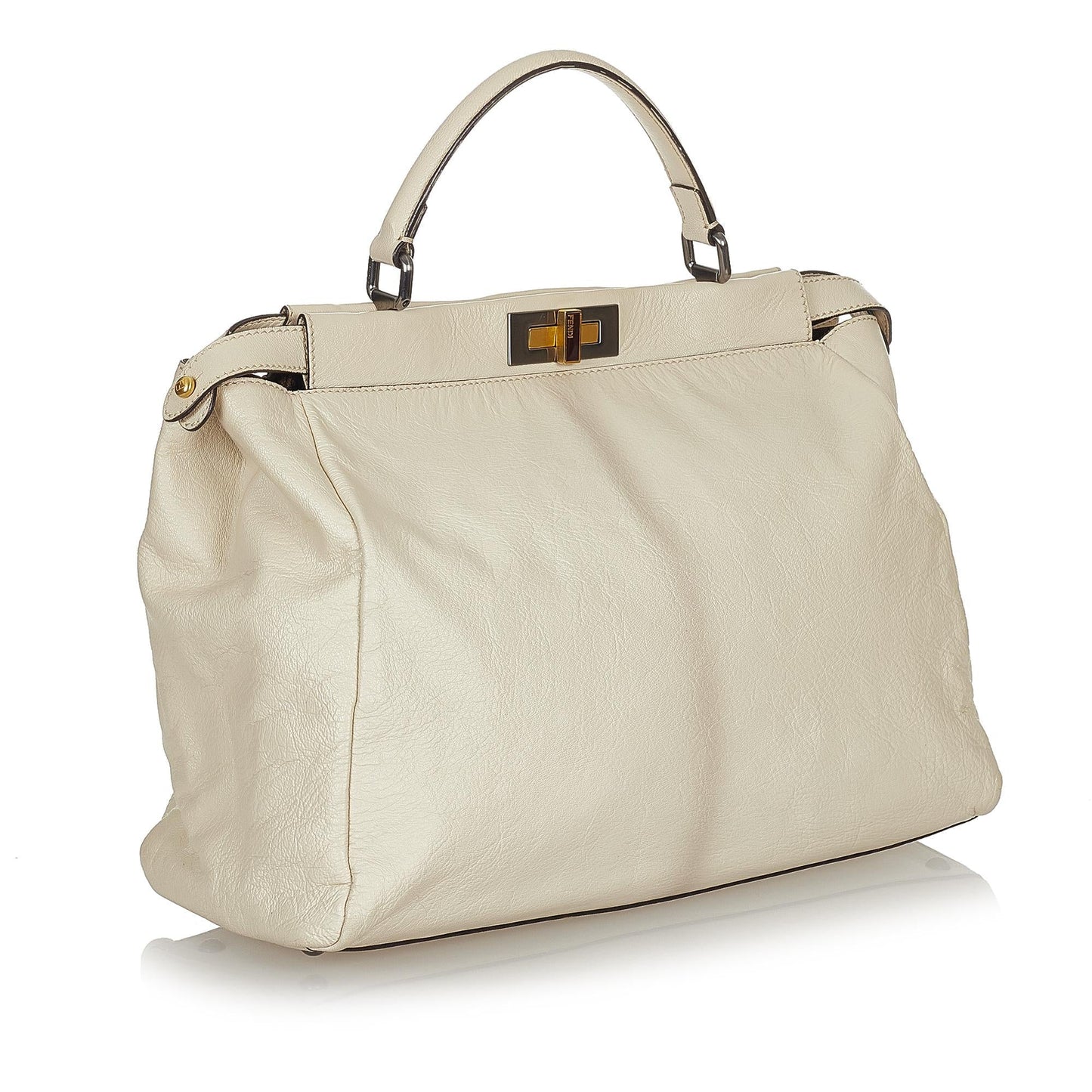 Fendi Large Peekaboo Leather Satchel (usPpvT)