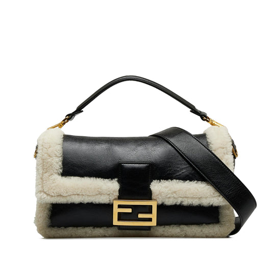 Fendi Large Shearling Baguette (Rdq63a)