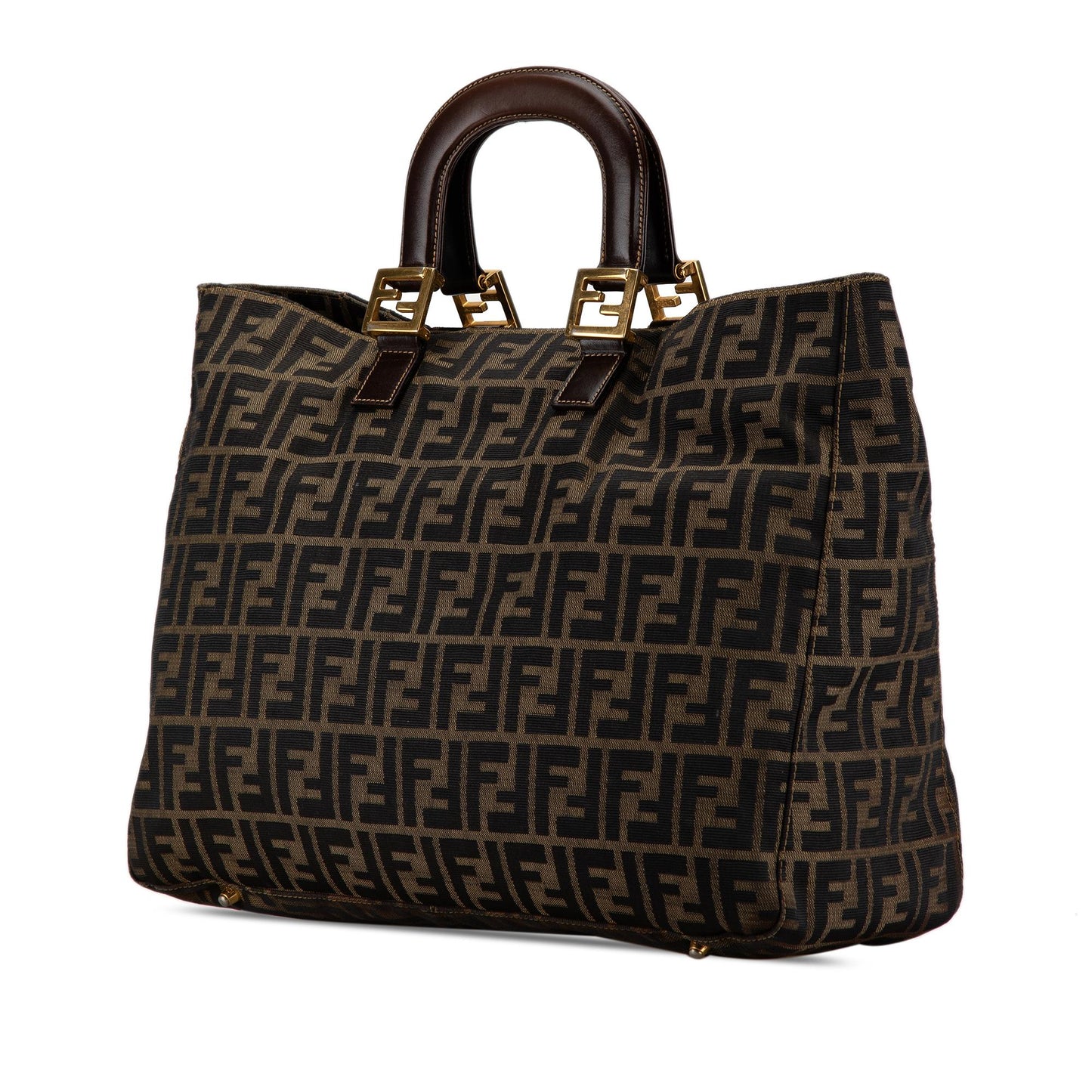 Fendi Large Zucca Canvas Twins Tote (ELkjPf)