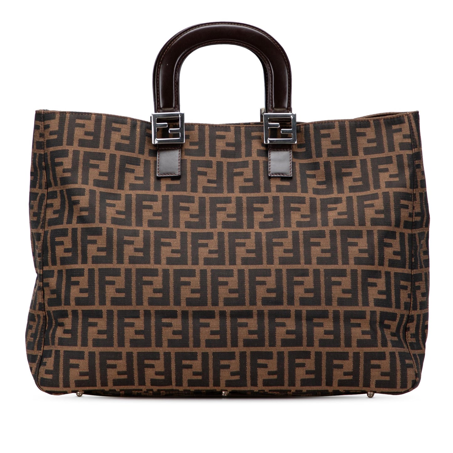 Fendi Large Zucca Canvas Twins Tote