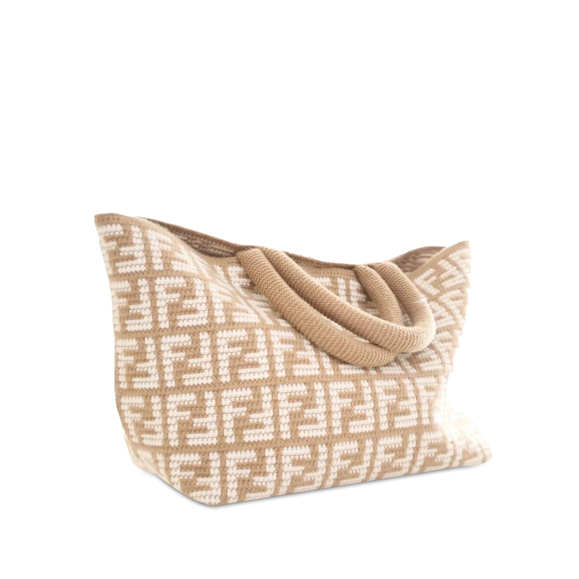 Fendi Large Zucca Cashmere Shopper Tote (SHG-q4x6Pa)