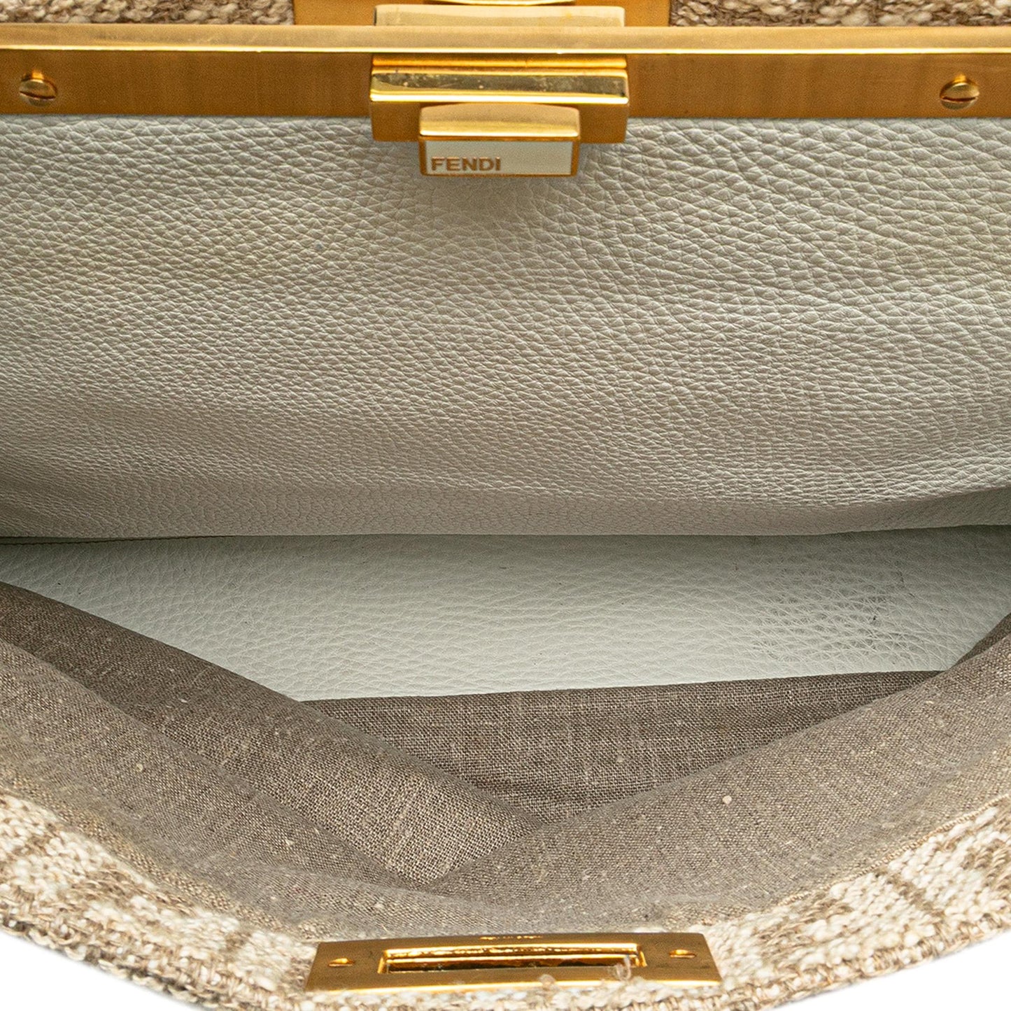 Fendi Leather O'lock Swing Satchel